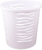 Kosze na bieliznę - Branq OKRĄGŁY KOSZ BIUROWY 10L BIAŁY 1300 - miniaturka - grafika 1