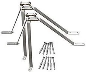 Uchwyty i mocowania do anten satelitarnych - ABCVISION OBEJMA OMP-50W60 MUROWA Z PODPORĄ (DUŻA) - miniaturka - grafika 1