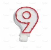 Dekoracje domu - Arpex ŚWIECZKA CYFERKA - 9 - miniaturka - grafika 1