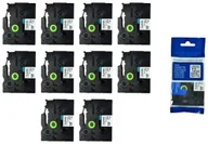 Taśmy do drukarek barwiące - Brother Aimotech Taśma 10-pak zamiennik do 12mm/8m biała czarny nadruk 10xTZE231 10xAZE231 - miniaturka - grafika 1