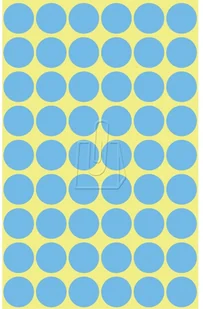 Avery Zweckform Etykiety niebieskie kółka do zaznaczania 12mm Zweckform 3142 - Etykiety samoprzylepne i bloki etykiet - miniaturka - grafika 3