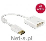 Delock 62600 cable gender changer DisplayPort 1.2 DVI-I 24+5 Biały, Adapter 4043619626007 - Inne akcesoria audio-wideo - miniaturka - grafika 3