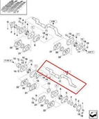 Części i akcesoria do maszyn rolniczych - CNH WAŁ WYTRZĄSACZA 80387205 - miniaturka - grafika 1