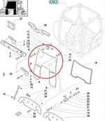 Części i akcesoria do maszyn rolniczych - CNH SZYBA PRZEDNIA UCHYLNA 82032042 - miniaturka - grafika 1