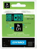 Taśmy do drukarek barwiące - Dymo oryginalny taśma do drukarek etykiet 45809 S0720890 czarny druk/zielon - miniaturka - grafika 1