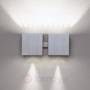 Milan Lampa ścienna DAU góra-dół, alum. 2-pkt. - Lampy ścienne - miniaturka - grafika 2