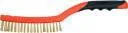 Yato Szczotka druciana, drut mosiężny, 3 rzędy,rękojeść plastikowa YT-6341 - Materiały ścierne - miniaturka - grafika 5