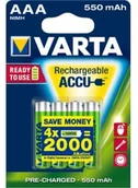 Ładowarki i akumulatory - Varta AKUMULATORKI 550MAH 4XAAA zakupy dla domu i biura 56743101404 - miniaturka - grafika 1