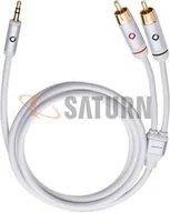 Kable - Oehlbach Kabel Jack 3,5 mm - 2 x RCA Biały 3m J-35 - R 300 60003 - miniaturka - grafika 1