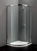 Kabiny prysznicowe - Atrium Treviso 80x80 profil chrom szkło transparentne  FF308 - miniaturka - grafika 1