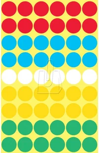 Avery Zweckform Etykiety mix kolorów kółka do zaznaczania 12mm Zweckform 3088 - Etykiety samoprzylepne i bloki etykiet - miniaturka - grafika 2