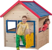 Place zabaw - Woody Domek ogrodowy z barwnymi wykończeniami - miniaturka - grafika 1