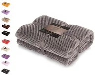 Narzuty - DecoKing przytulny koc z mikrowłókien, polarowy, w skandynawskim stylu Henry, stal, 150 x 200 cm 66256 - miniaturka - grafika 1