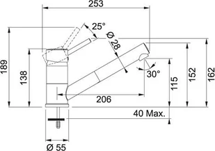 Franke Sinta FG 7486 grafitowy 115.0297.488 - Baterie kuchenne - miniaturka - grafika 2