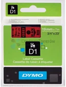 Taśmy do drukarek barwiące - Dymo oryginalny taśma do drukarek etykiet 45807 S0720870 czarny druk/czerwo - miniaturka - grafika 1