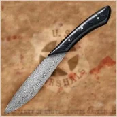 Repliki - broń - Płatnerze hiszpańscy HISTORYCZNY NÓŻ ZE STALI DAMASCEŃSKIEJ - miniaturka - grafika 1
