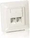 Pozostałe akcesoria sieciowe - Equip Gniazdo podtynkowe 2xRJ 45 kat.5e kompletne białe 125721 - miniaturka - grafika 1