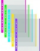 Koszulki na dokumenty - Donau Koszulki NA DOKUMENTY GROSZKOWE A4 40 μm Z ŻÓŁTĄ PERFORACJĄ 100 SZT. - miniaturka - grafika 1