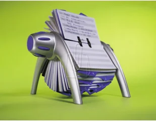 Durable Kartoteka obrotowa Telindex Flip Vegas srebrna 2416-23 - Wizytowniki - miniaturka - grafika 7