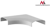 Maskownice do kabli - Maclean Listwa maskująca do kabli narożna MC-697 W 127x127x21,5 mm plastik syste (MC-697W) - miniaturka - grafika 1