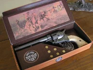 Repliki - broń - Hiszpania OKAZAŁY COLT PEACE MAKER Z 1873 W PUDLE - NABOJE REPLIKA BRONI - miniaturka - grafika 1