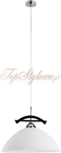 Alfa Lampa wisząca zwis oprawa Fuji 1x60W E27 biała/brązowa 15741 - Lampy sufitowe - miniaturka - grafika 2