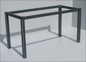 Inne meble biurowe - NY-PODSTAWY STELAŻ RAMOWY STOŁU - WYM.: 66x66 lub 76x76 cm, NOGA KWADRATOWA NYA0 - miniaturka - grafika 1