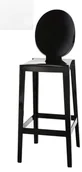 Taborety i hokery - Kartell Stołek barowy wysoki One More, One More Please okrągły kryształowy 5891_b4 - miniaturka - grafika 1