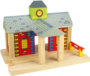 BigjigsRail Duża drewniana stacja kolejowa BJT215 - Kolejki i akcesoria - miniaturka - grafika 3