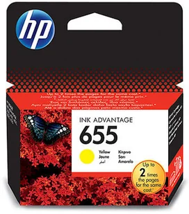 HP Nr 655 CZ112AE Orginalny żółty - Tusze oryginalne - miniaturka - grafika 4