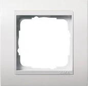 Klawisze i ramki - Gira Ramka pojedyncza do białych Event biały matowy 0211327 - miniaturka - grafika 1