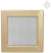 Akcesoria kominkowe - Kratki.pl Kratka kominkowa galwanizowana złoto galwaniczne 17x17 6674-898A9_2013 - miniaturka - grafika 1