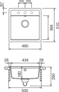 Schock Mono N-100S Polaris - Zlewozmywaki - miniaturka - grafika 2