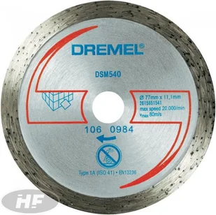 Dremel Diamentowa tarcza tnąca do płytek 2615S540JA - Tarcze do pił - miniaturka - grafika 4