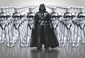 Fototapety - Komar fototapeta lord Darth Vader z armią 8-490 - miniaturka - grafika 1