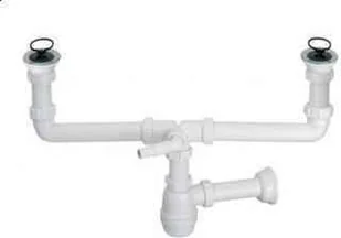 McAlpine syfon zlewozmywakowy butelkowy podw. 6/4" z podł. pralki/zmyw. (CDBAWW-P) - Syfony - miniaturka - grafika 2