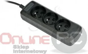 ActiveJet Przedłużacz 3gnu -1.5 m - Czarny 1 3gnu - 1,5m - C - Listwy zasilające - miniaturka - grafika 2
