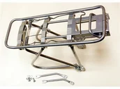 Bagażniki rowerowe - Bagażnik 28-24 alum. HYJ-D10 srebrny regulowany - miniaturka - grafika 1