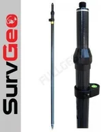 Akcesoria do urządzeń pomiarowych - Survgeo Tyczka teleskopowa pod GPS 2,20 m z włókna węglowego, trzy blokady wysok - miniaturka - grafika 1