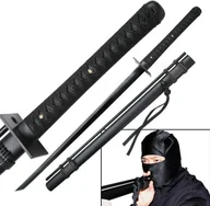 Repliki - broń - Płatnerze hiszpańscy UNIKATOWY MIECZ NINJA Z DMUCHAWKĄ - miniaturka - grafika 1