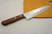 Noże kuchenne - Satake Cutlery Nóż pojedynczy szefa Air Holes 18 cm Satake Tomoko 803-724 - miniaturka - grafika 1