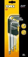 Topex Klucze imbus hex z kulką 35D957 9 szt. - Klucze i nasadki - miniaturka - grafika 2