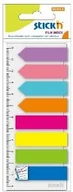 Zakładki indeksujące - Stickn Stabilo Zakładki paski + strzałki + linijka 45 X 12 mm 8 X 25 k. - G1199 - miniaturka - grafika 1