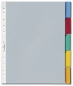 Przekładki do segregatorów - DURABLE Przekładka A4, KOLOROWE ZGRZANE INDEKSY, 5 CZĘŚCI - miniaturka - grafika 1