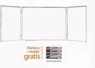 Tablice i flipcharty - 2x3 Tablica rozkładana biała suchościeralna lakierowana 170x100cm - miniaturka - grafika 1