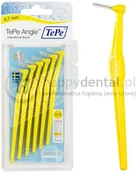 Szczoteczki międzyzębowe - TePe ID Angle (0.7mm) żółte 6szt. - zestaw szczoteczek międzyzębowych (szczotecz - miniaturka - grafika 1