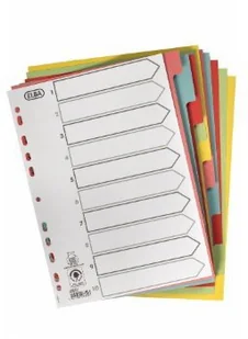 Elba PRZEKŁADKI KARTONOWE KOLOROWE 10 STRON A4 - Przekładki do segregatorów - miniaturka - grafika 4