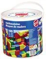 Klocki - Heros Klocki Drewniane W Wiaderku -100 Kolorowych Klocków 182636 - miniaturka - grafika 1