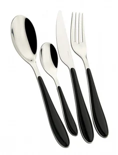 Bugatti Italy Zestaw sztućców GIOIA czarny GGNU-023F50) GGNU-023F50 - Zestawy sztućców - miniaturka - grafika 2