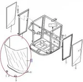 Części i akcesoria do maszyn rolniczych - CNH SZYBA PRZEDNIA DO TX 84400385 - miniaturka - grafika 1
